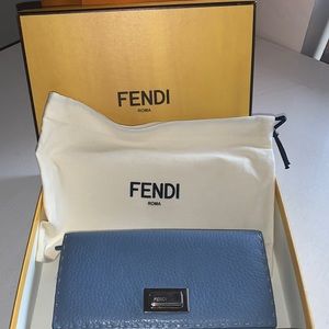 Fendi Selleria long wallet leather